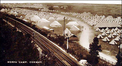 Photo of Morfa camp in 1916