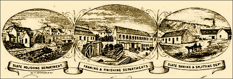 Letterhead of Samuel Jones slate mills