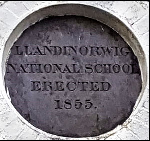School building date plaque at Old School Lodge