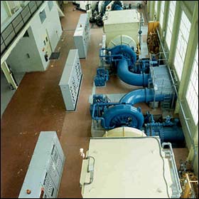 Photo of Dolgarrog power station interior