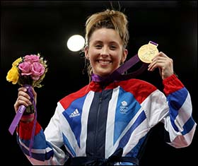 Photo of Jade Jones with 2012 gold medal