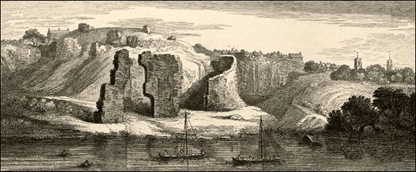 Drawing of Holt Castle in 1742