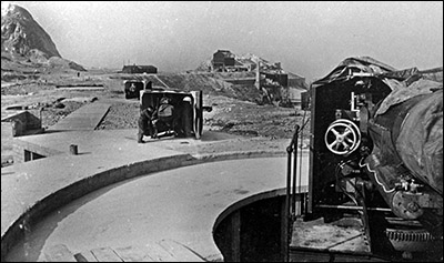 Photo of Royal Artillery practice camp on Little Orme