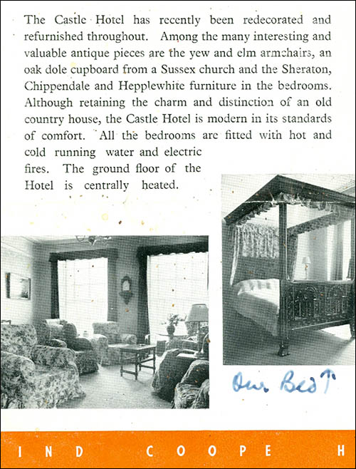 Extract from 1940s Ind Coope leaflet showing interior photos