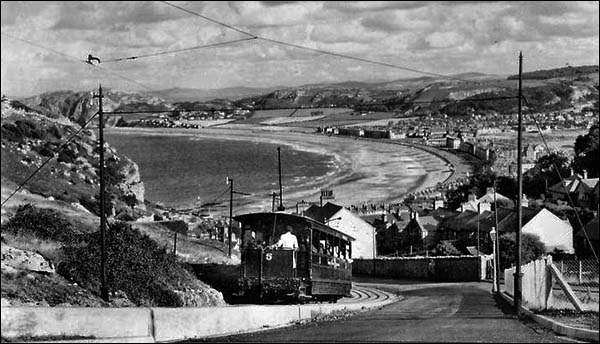 Old photo of Great Orme Tramway