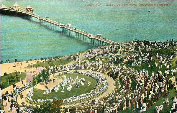Photo of Happy Valley with minstrel show in progress