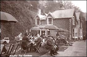 Old postcard of Haulfre tea gardens