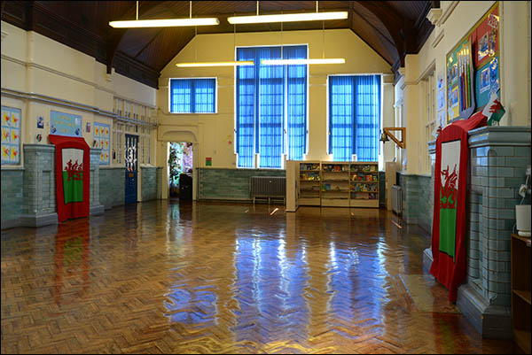 Photo of Ysgol Maelgwn hall in 2016