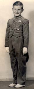 Photo of Terry Bond as page boy