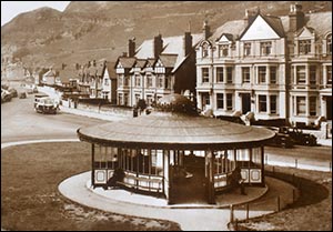 Old photo of West Shore shelter