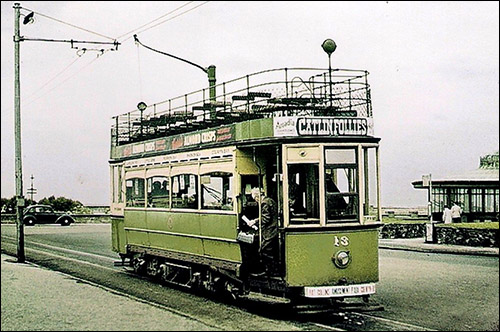 Photo of tram at West Shore terminus