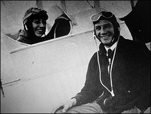 Photo of Val Baker with Amy Johnson