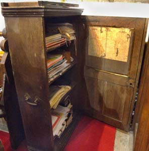 Photo of old library in church