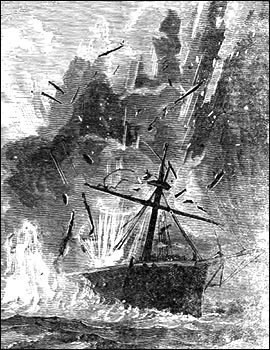 Drawing of Costpatrick on fire