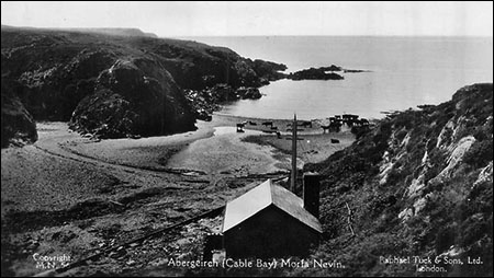 Old photo of Abergeirch cable station