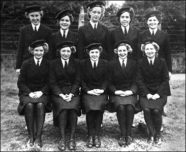 Photo of WRENs at HMS Glendower during Second World War