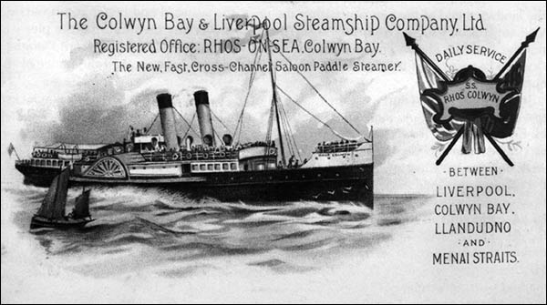 Poster of Colwyn steamship company