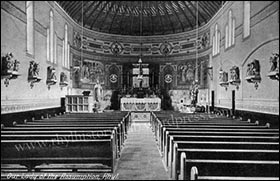Photo of original Roman Catholic church interior