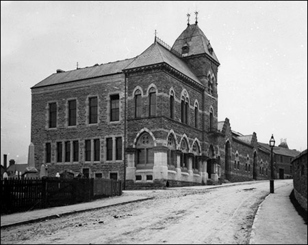 Photo of Ruthin Market Hall and Town Hall c1875