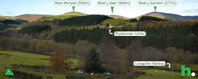 Photo showing view from the tollgate cafe