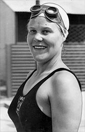 Photo of swimmer Jenny James