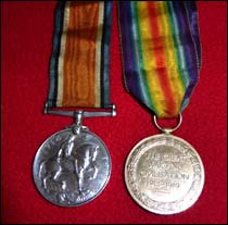 Photo of medals of William Hughes