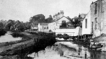 Old photo of mill stream