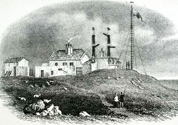 Drawing of Great Orme telegraph station