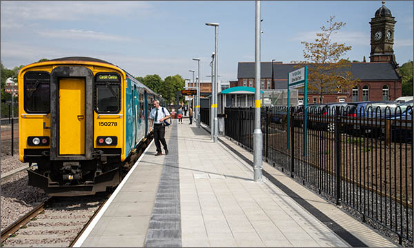 Photo of newly opened Ebbw Vale Town station in 2015